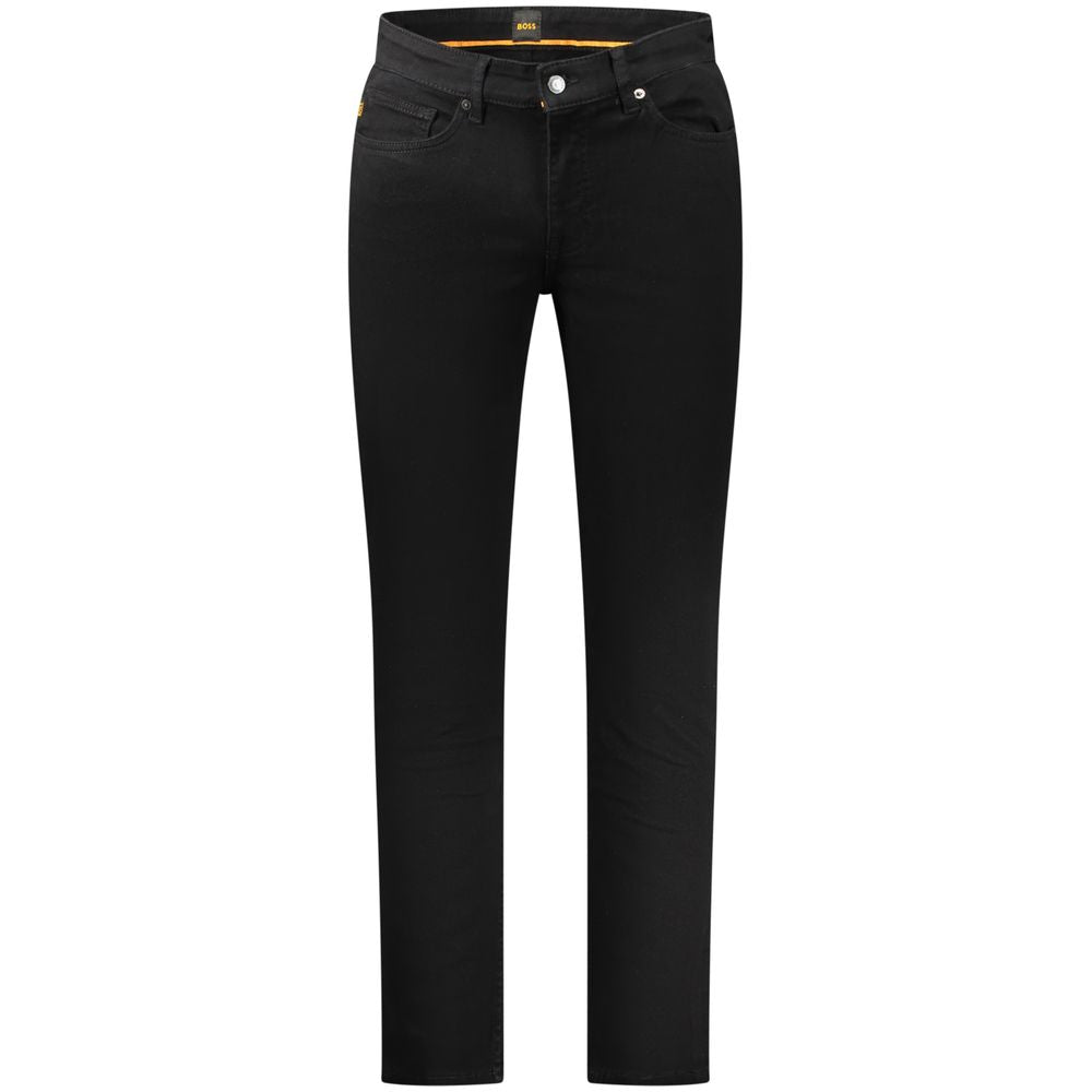 Hugo Boss Black Cotton Jeans Denim